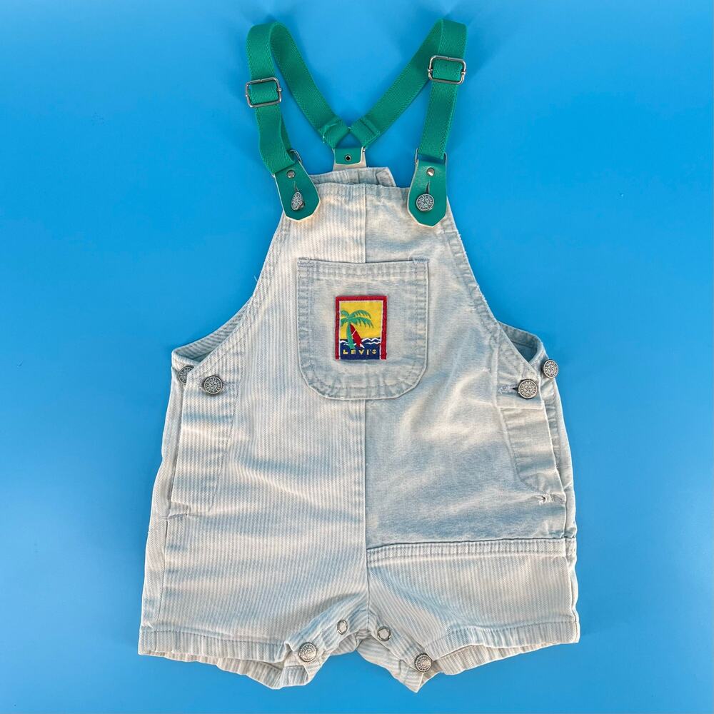 Y2K Little Levis short overalls 24 months 2000s vintage